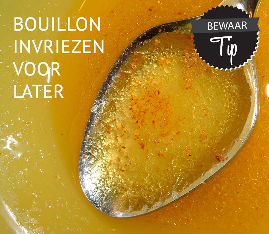 Empty the fridge - Bouillon bewaren