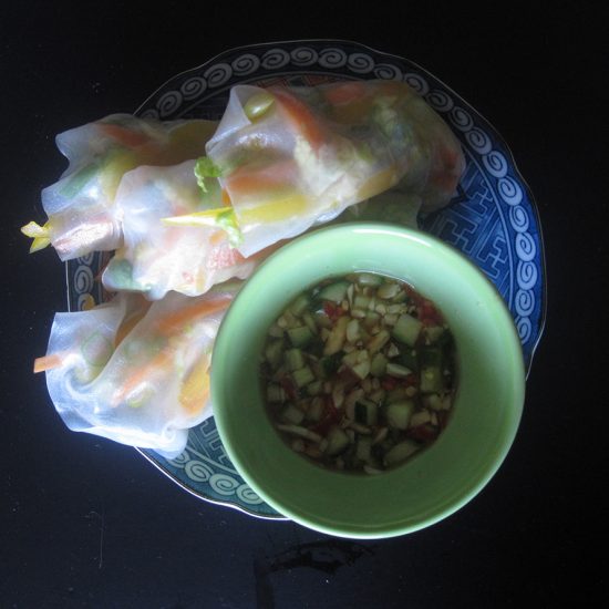 Empty the fridge - Springrolls