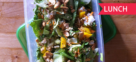 Empty the fridge - Berlin Challenge -  Salade van mango chinese kool