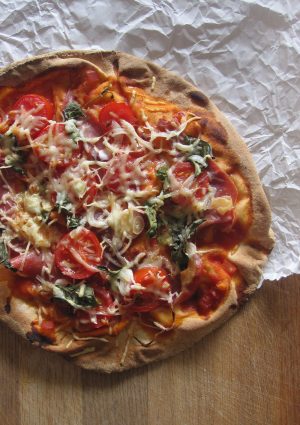 Empty the Fridge - Flatbread pizza