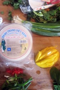Empty the Fridge - Vietnamese lenterolletjes met mango en kruiden